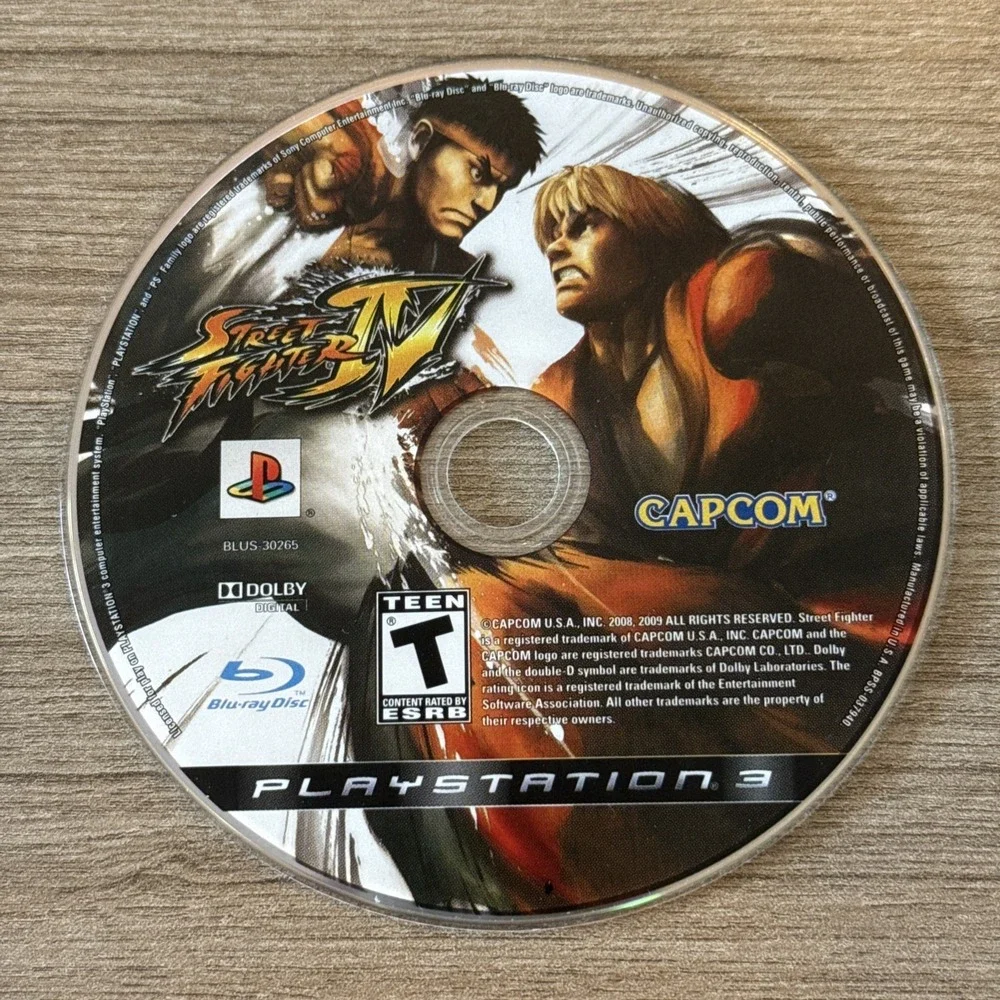 Street Fighter IV (Sony PlayStation‎ 3, 2009) Disc Only Tested